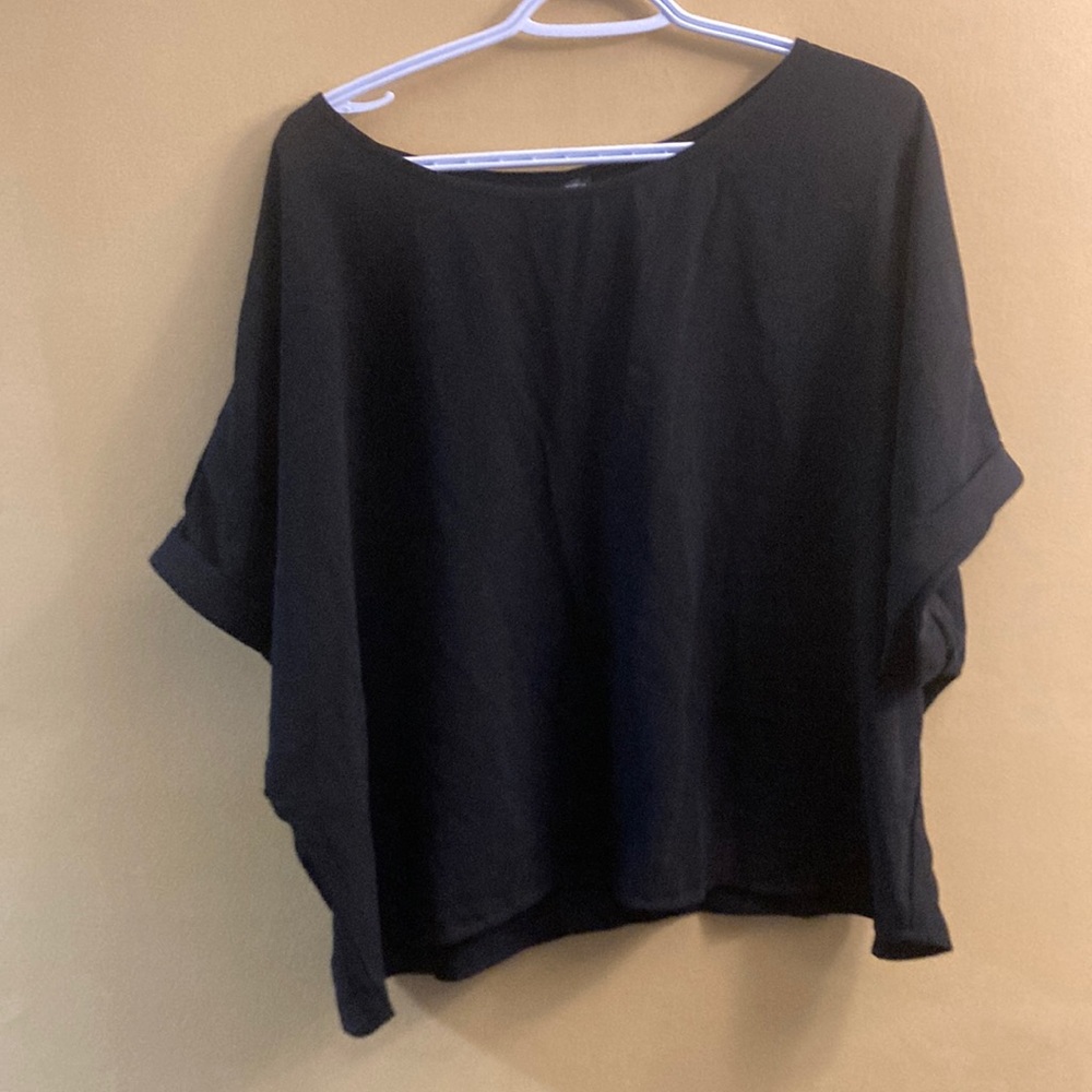 Shein black blouse